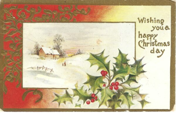 Christmas Advertising Postcard, c. 1900s
