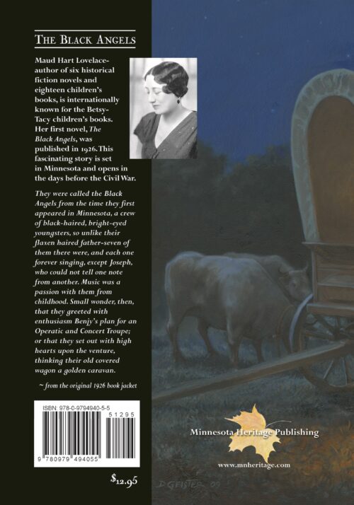 Back cover to The Black Angels by Maud Hart Lovelace
