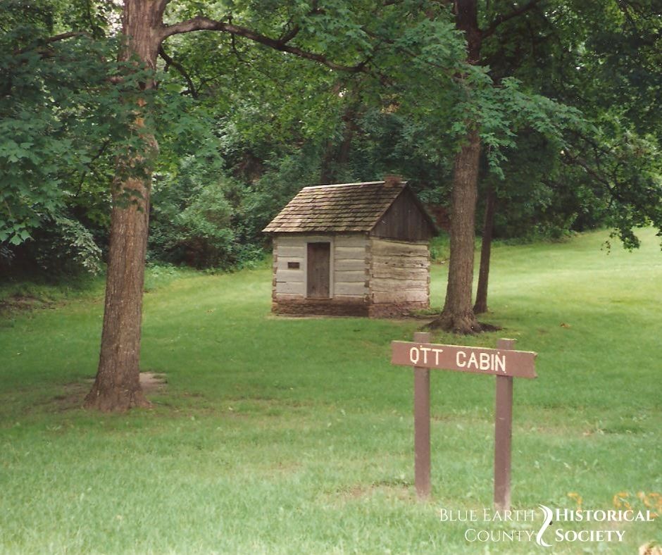 Ott Cabin in Sibley Park. Moved there by the Historical Society in the 1930s
