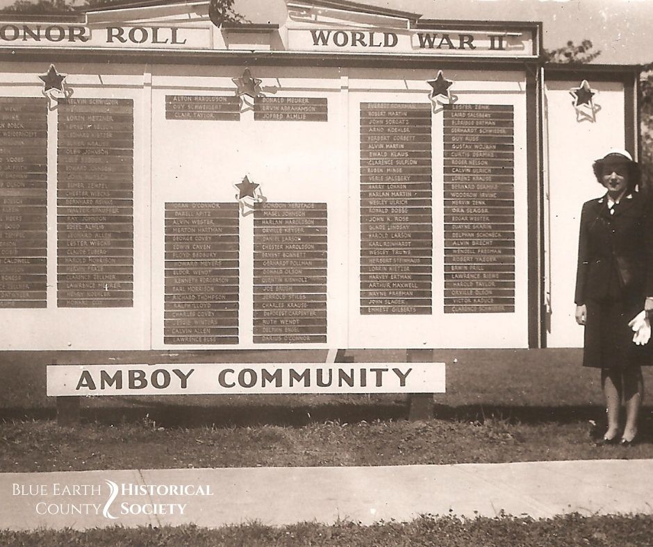 Amboy Honor Roll board, World War II