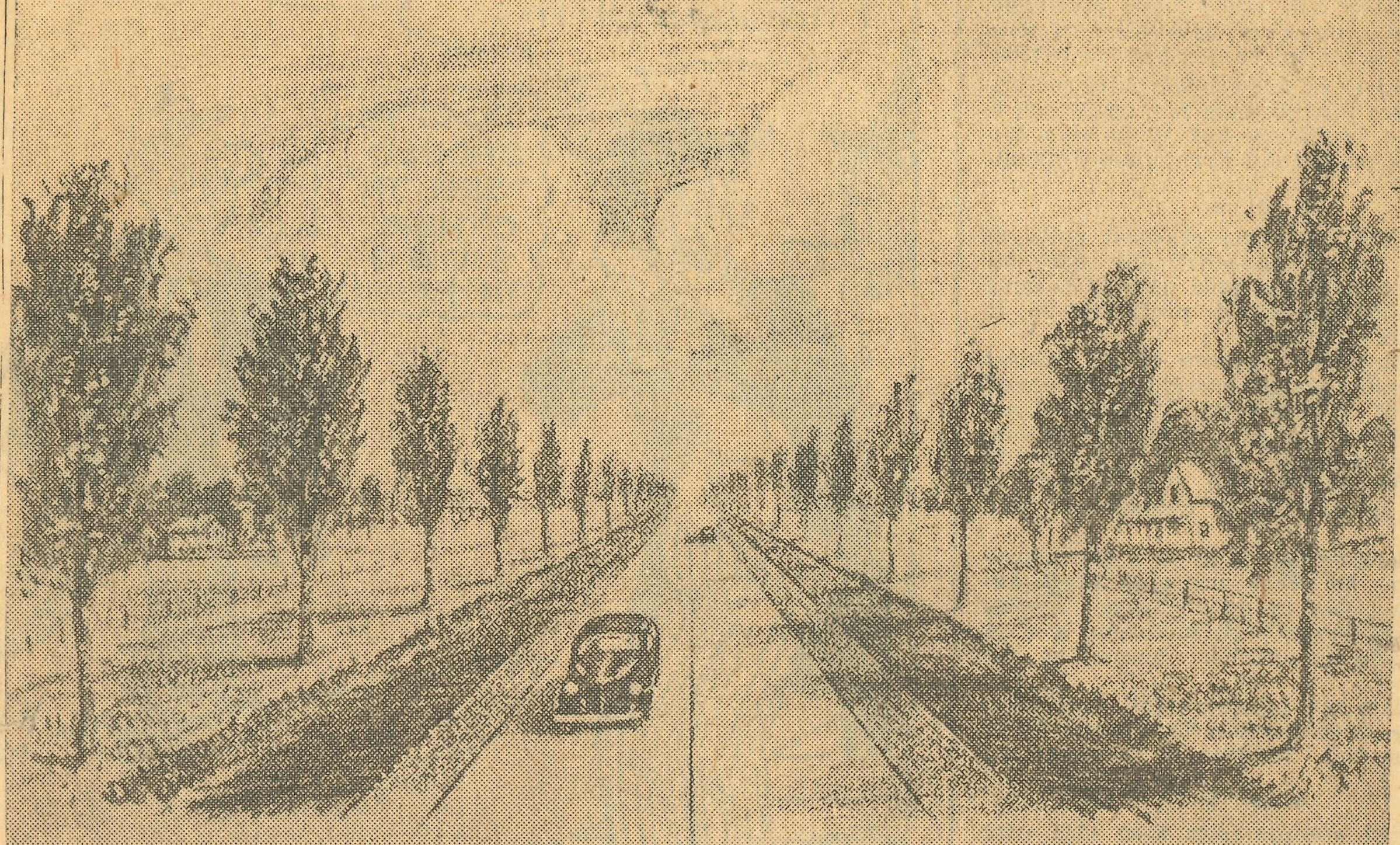 A. Andsersons Sketch of Harriet Barney's idea for Victory Drive