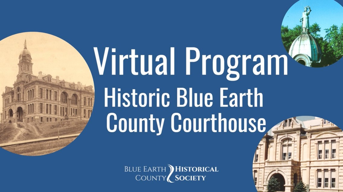 Opening slide for BECHS presentation on the Historic Blue Earth County Courthouse