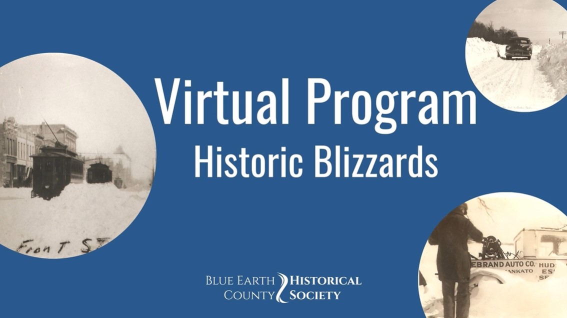 Opening slide to BECHS' Historic Blizzards presentation