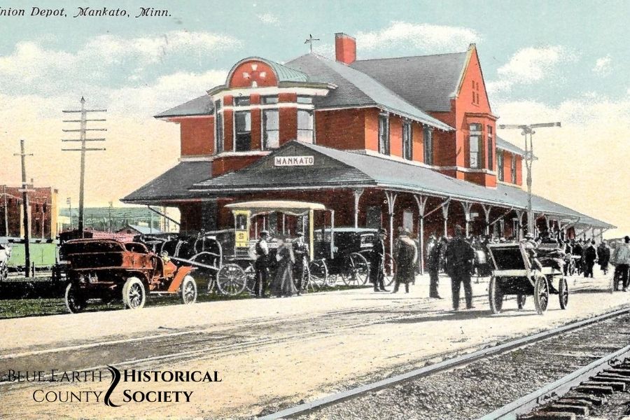 Union Depot Colorized photo circa 1900